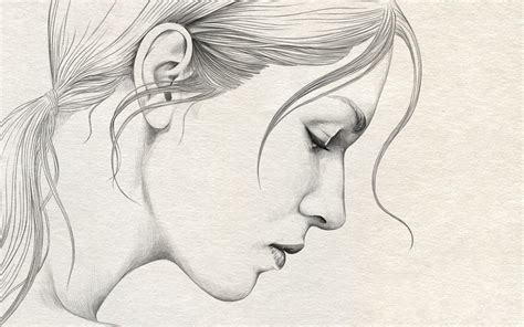 drawing of face profile|drawing woman face side view.